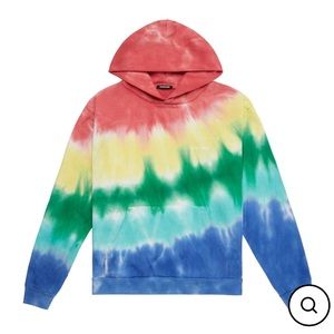Rainbow wash hoodie